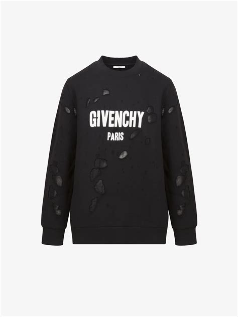 givenchy sweater sale|givenchy paris sweatshirt destroyed.